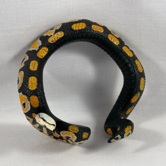 Realistic Coiled Ball Python Figurine Collectible Decor 2.5" Wide - Picture 4 of 4